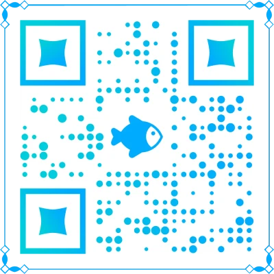 Aquatic QR code template