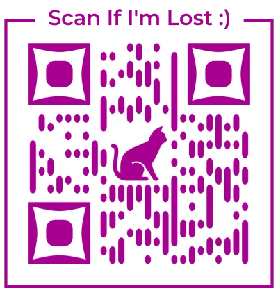 Pet Tag 2 QR code template